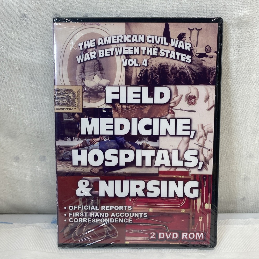 USA‎ Civil War Field Medicine Hospitals Nursing Official Reports 2 Dvd Roms